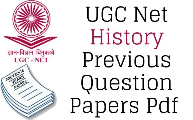 UGC Net History Previous Question Papers Pdf Hindi