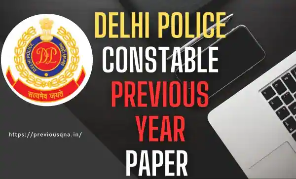 Delhi Police constable Previous Year Paper In Hindi Pdf Download