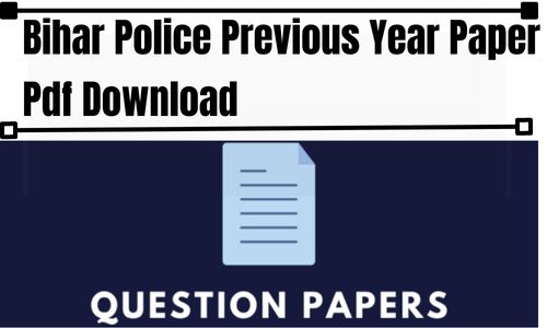 Bihar Police Previous Year Paper In Hindi Pdf Download