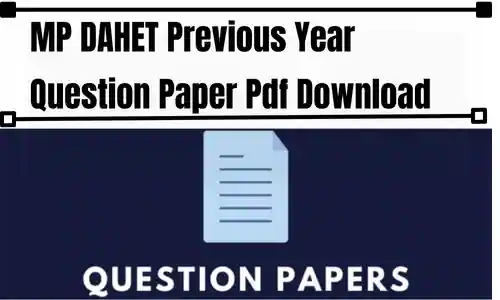 MP DAHET Previous Year Question Paper pdf Download